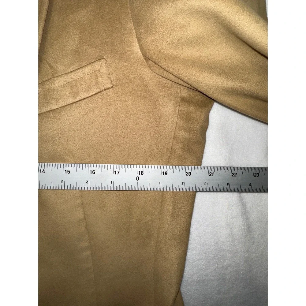 Chaps Ralph Lauren Mens FeatherSuede Blazer Camel Tan Sport Coat Vintage 40R‎